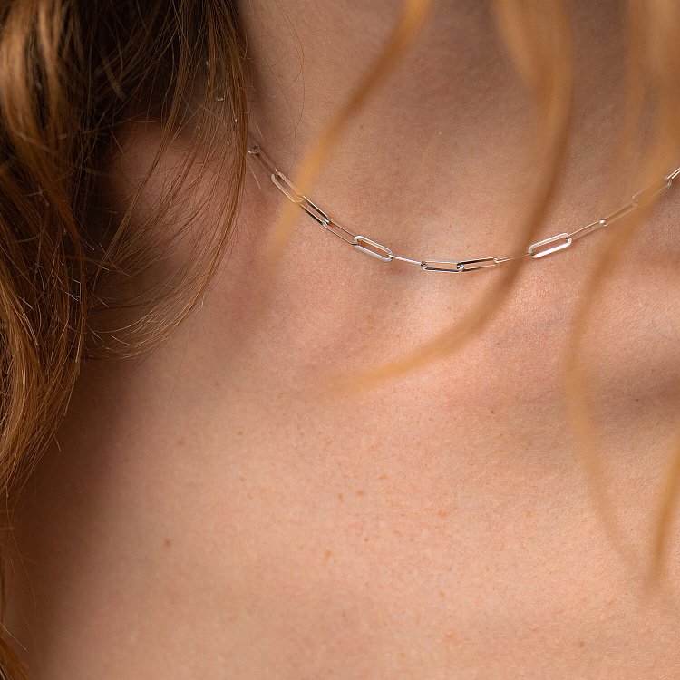 Колье "Ванесса" в белом золоте кол02204 от ювелирного магазина Оникс - 5