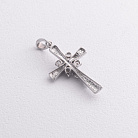 Хрестик в білому золоті (фіаніти) п01817 от ювелирного магазина Оникс - 2