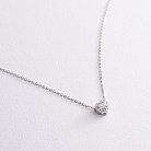 Золоте кольє "Серце" з діамантами 722201121 от ювелирного магазина Оникс - 2