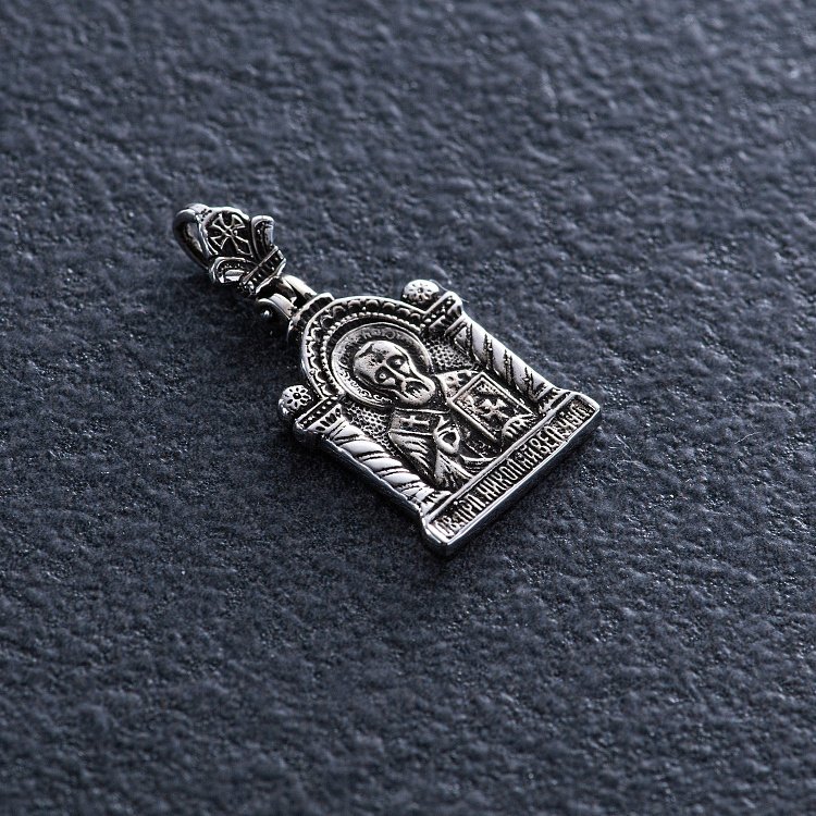 Золотая подвеска "Святой Николай" п03788 от ювелирного магазина Оникс