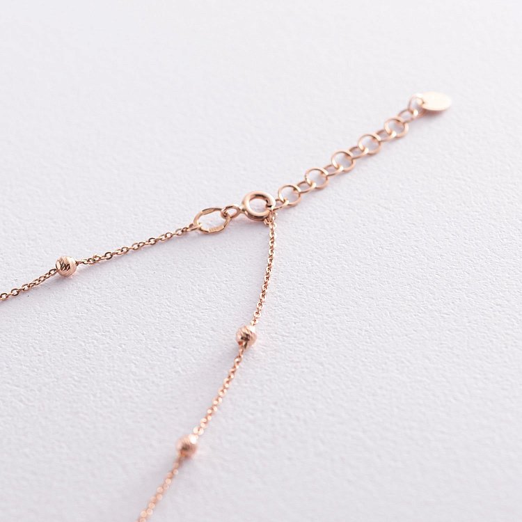 Золотое колье "Шарики" 860432 от ювелирного магазина Оникс - 3