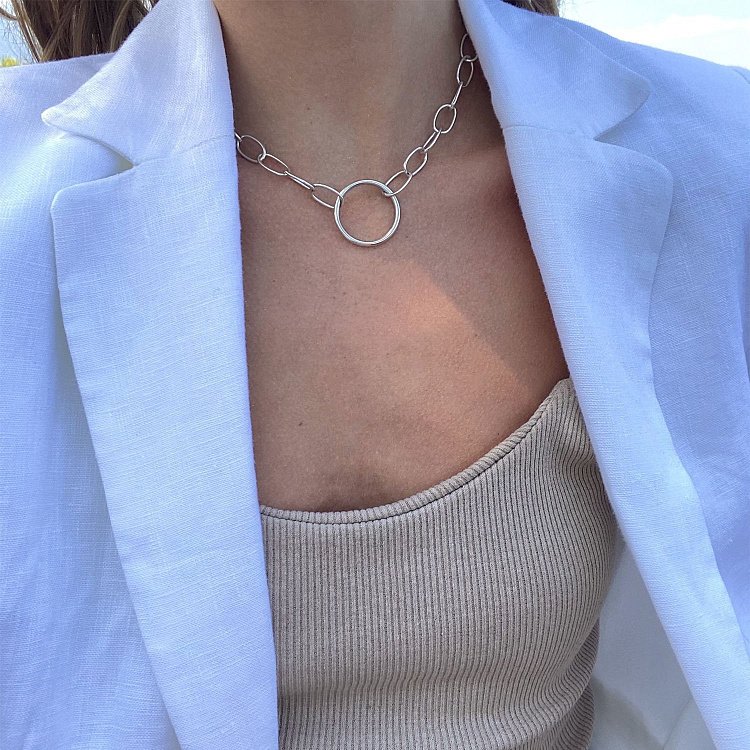 Колье "Круговорот" в серебре 181047 от ювелирного магазина Оникс - 8