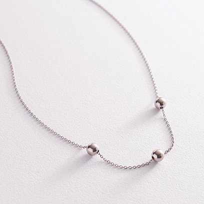 Срібне кольє "Кульки" 1097 №3