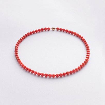 Намисто з коралу (золота застібка) бус017к