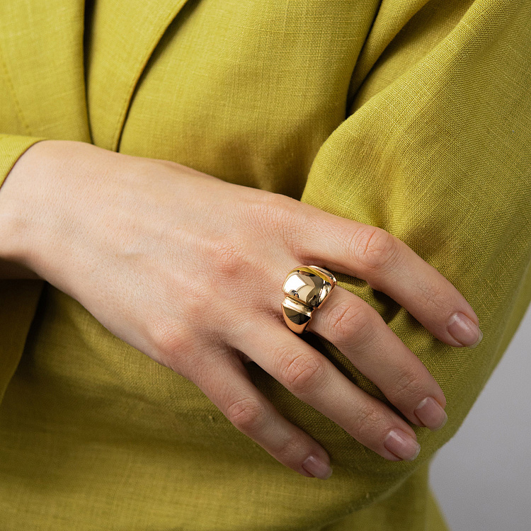 Золота каблучка "Julieta" к08436 від ювелірного магазину Онікс - 3