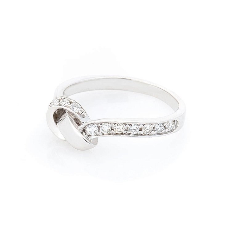 Золота каблучка з діамантами zberdg92244 від ювелірного магазину Онікс - 1