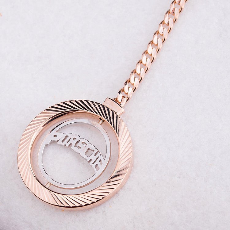 Золотой брелок "Porsche-Порше" бр00023 от ювелирного магазина Оникс