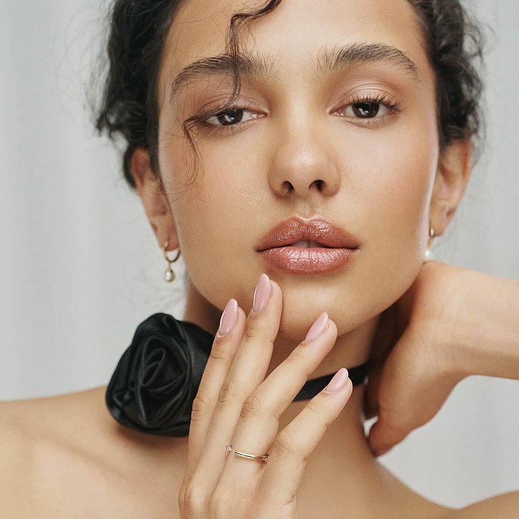 Серьги - кольца с жемчугом (желтое золото) с08359 от ювелирного магазина Оникс - 7