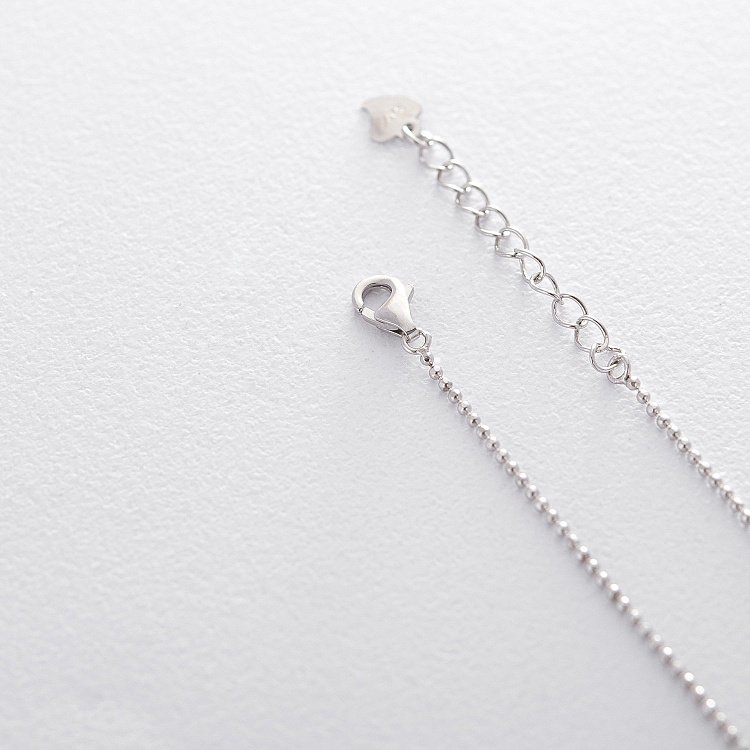 Срібне кольє з фіанітами 18714 від ювелірного магазину Онікс - 2