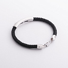 Чоловічий срібний браслет 905-01134ч от ювелирного магазина Оникс - 1