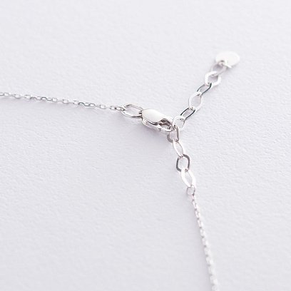 Кольє в білому золоті (фіаніти) кол01635 №5