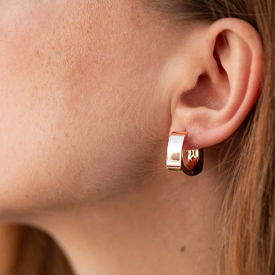 Серьги "Loren" в красном золоте с09013 №4