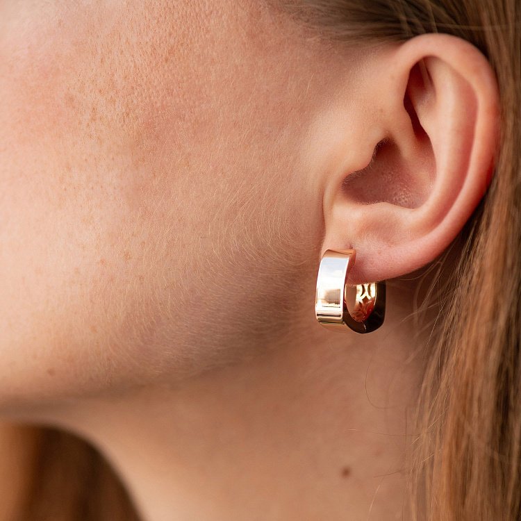 Серьги "Loren" в красном золоте с09013 от ювелирного магазина Оникс - 3