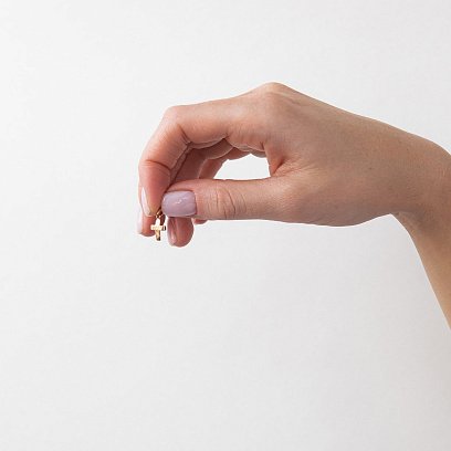 Золотой детский крестик п03097 №2