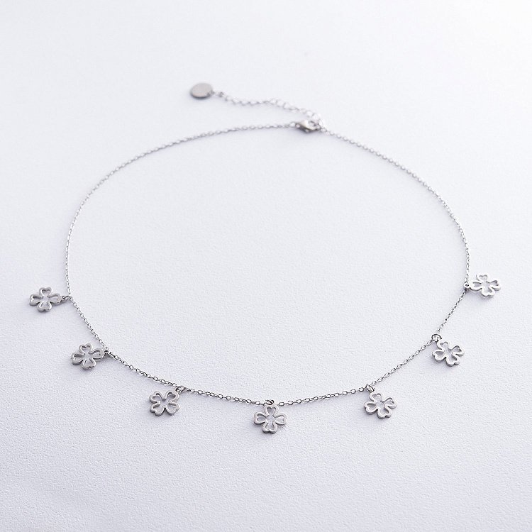 Срібне кольє "Конюшина" 18969 від ювелірного магазину Онікс - 1