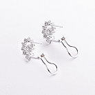 Серьги в белом золоте (бриллианты) сб0693cha от ювелирного магазина Оникс - 1