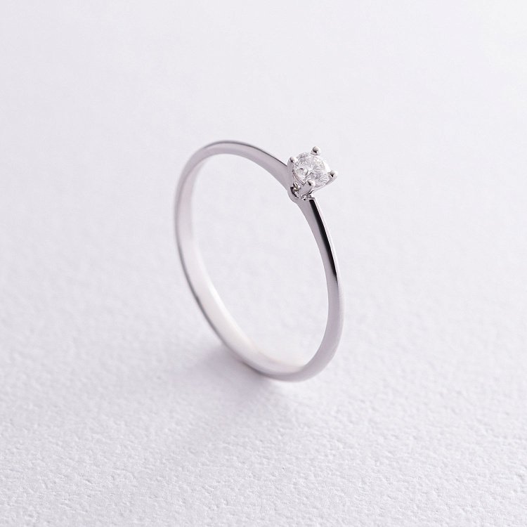 Заручальна золота каблучка з діамантом 229421121 від ювелірного магазину Онікс