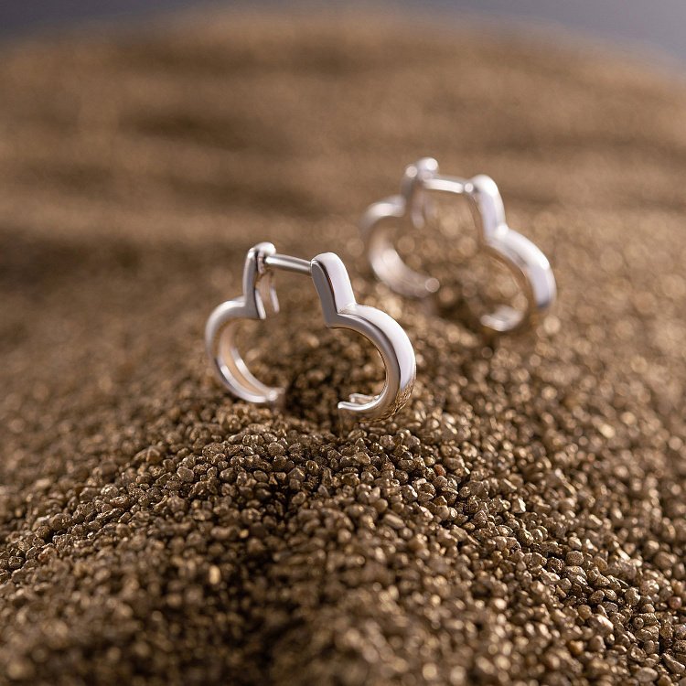 Сережки "Конюшина" в сріблі 122755 від ювелірного магазину Онікс - 10