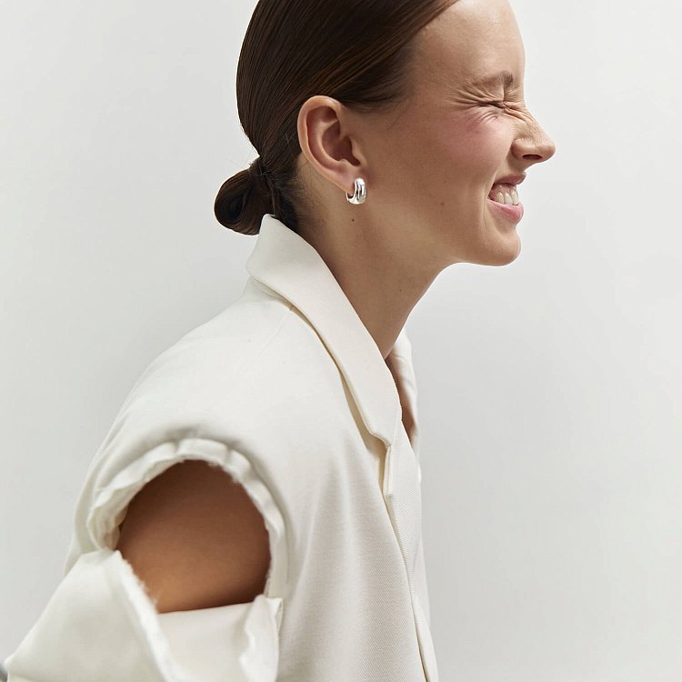 Срібні сережки "Грація" 122705 від ювелірного магазину Онікс - 16