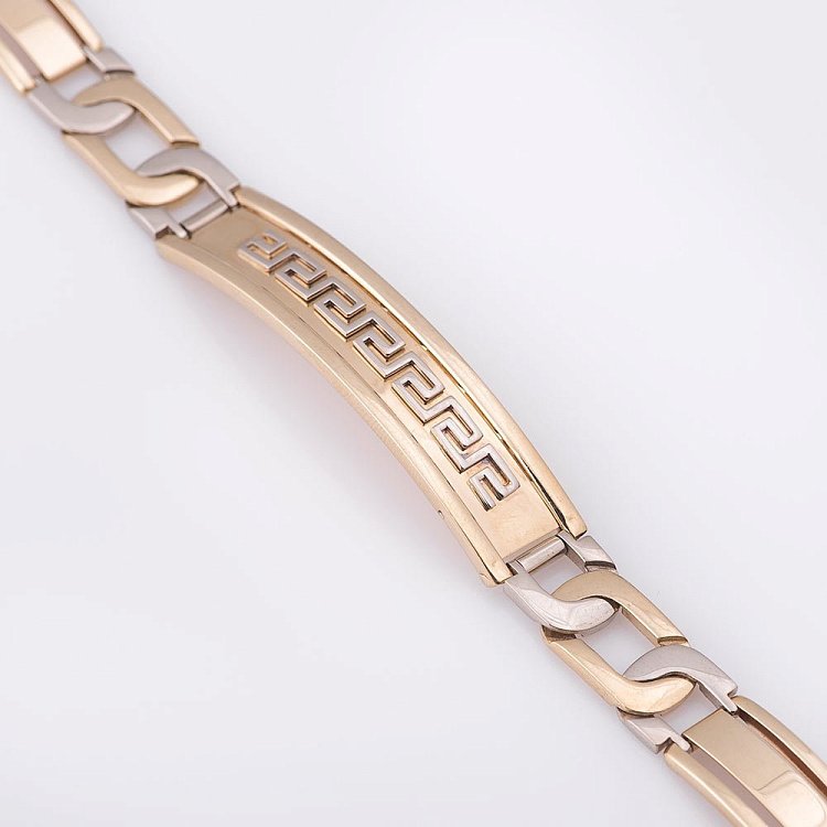 Золотий чоловічий браслет б00008 від ювелірного магазину Онікс - 2