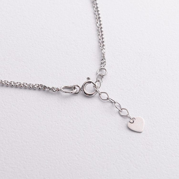 Золотой браслет "Сердечко" на ногу б05356 - 1 Золотой браслет "Сердечко" на ногу б05356 от ювелирного магазина Оникс - 1