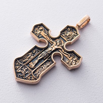 Православный крест "Распятие. Казанская икона Божией Матери" п01843