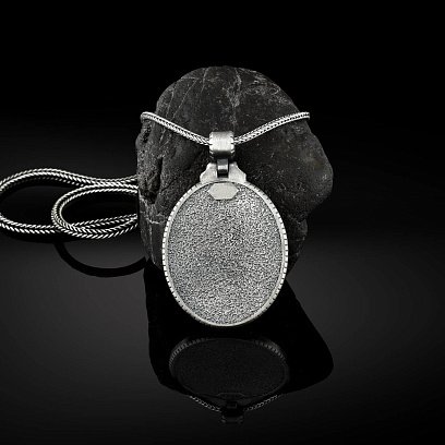 Срібний кулон "Ісус Христос у терновому вінці" 133183 №2