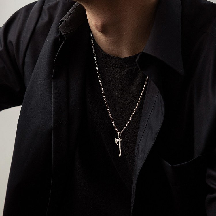 Серебряный кулон "Топор викинга" 7040 от ювелирного магазина Оникс - 6