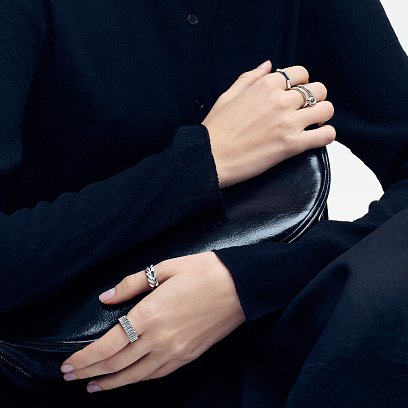 Серебряное кольцо "Колосок" 7180род №8