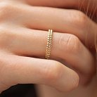 Кольцо "Шарики" в желтом золоте к07543 от ювелирного магазина Оникс - 3