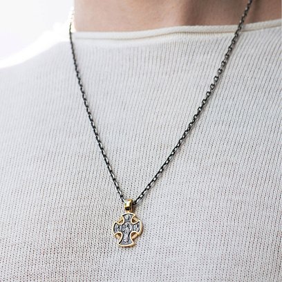 Православный крест "Господь Вседержитель. Ангел Хранитель" 131679 №2