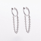 Золоті сережки з діамантами сб0653ri от ювелирного магазина Оникс - 1