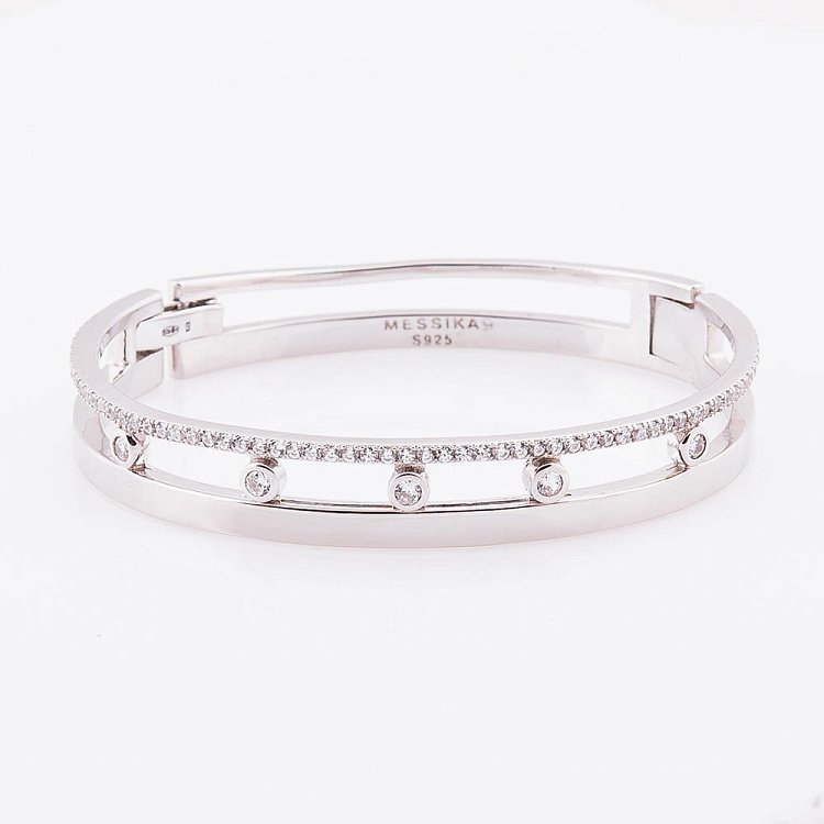 Срібний браслет з фіанітами 141010 від ювелірного магазину Онікс