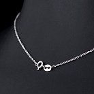 Серебряное колье с фианитами 18258 от ювелирного магазина Оникс - 1