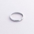 Помолвочное золотое кольцо с фианитом к08160 от ювелирного магазина Оникс - 1