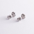 Золоті сережки - пусети з діамантами с314 от ювелирного магазина Оникс - 2