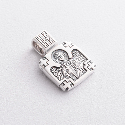 Серебряная ладанка "Святитель Николай. Ангел Хранитель" 13444 №2