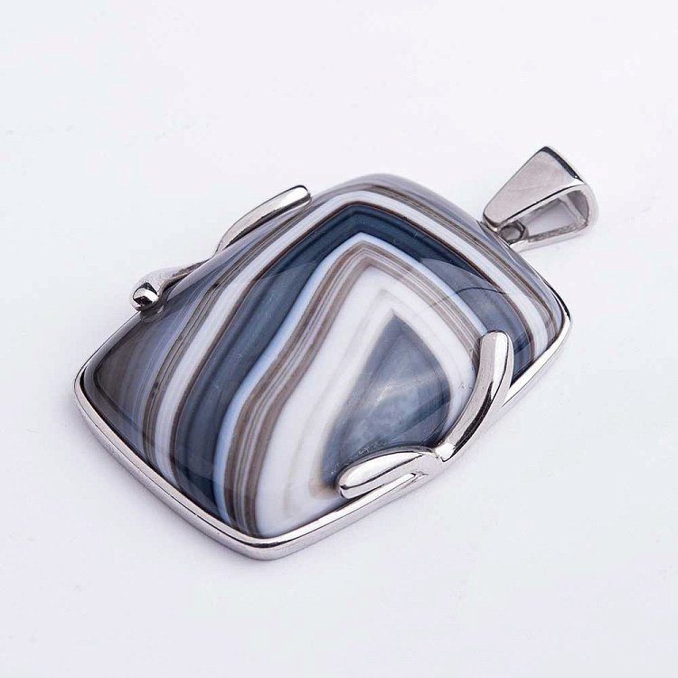 Підвіска з агатом с255п31 - 2 Підвіска з агатом с255п31 від ювелірного магазину Онікс - 2