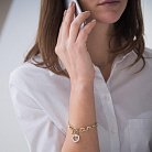 Золотой браслет из белого и желтого золота б01550 от ювелирного магазина Оникс - 3