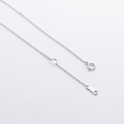 Золотое колье "Сердечко" с бриллиантами колб0144ca №6