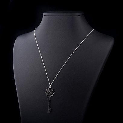 Срібне кольє "Ключик" 18476 №2