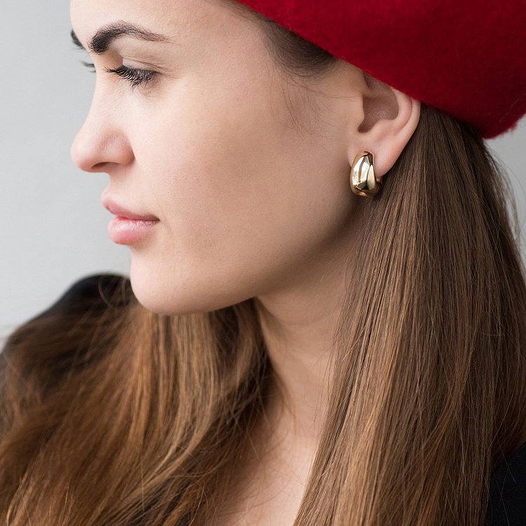 Сережки в жовтому золоті "Грація" с06690 від ювелірного магазину Онікс - 17