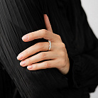 Золотое кольцо "Сердечки" с бриллиантами кб0649rc от ювелирного магазина Оникс - 3