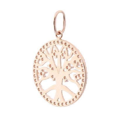 Золотой кулон "Древо жизни" (фианиты) п03012 №3