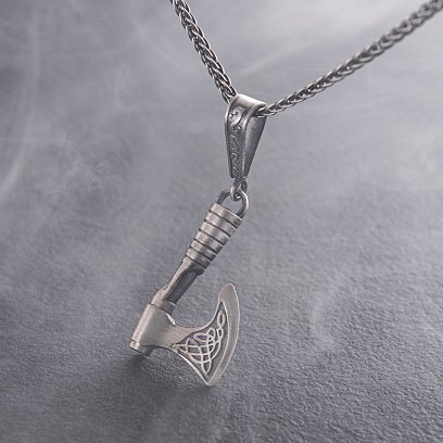 Серебряный кулон "Секира Перуна" 093 №9