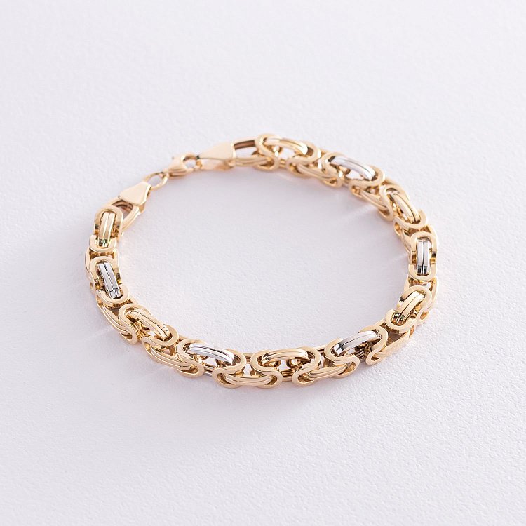 Мужской золотой браслет б04754 от ювелирного магазина Оникс