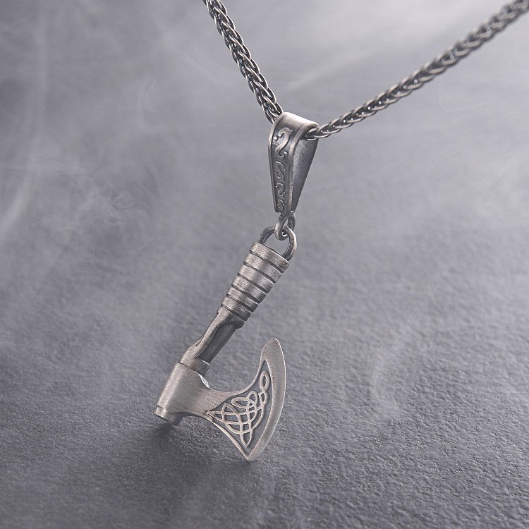 Серебряный кулон "Секира Перуна" 093 от ювелирного магазина Оникс - 9
