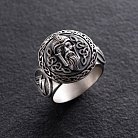 Мужское серебряное кольцо "Викинг" 424 от ювелирного магазина Оникс - 9
