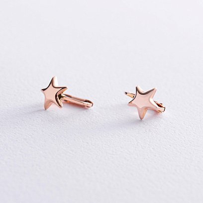 Дитячі золоті сережки "Зірочки" с05898 №5