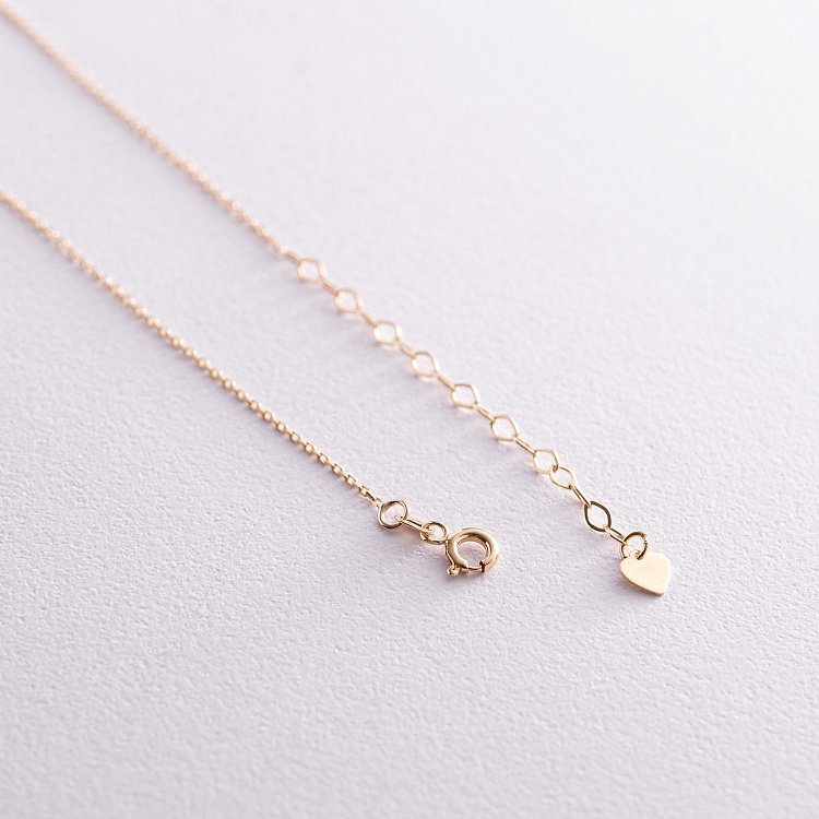 Потрійне золоте кольє з фіанітами кол02310 від ювелірного магазину Онікс - 4